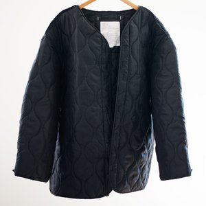 U.S ARMY BLACK QUILTED NYLON FIELD JACKET LINER